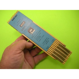 Lufkin NOS VINTAGE Lufkin X-46  6' Red End Extension Wood Folding Rule       D3