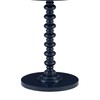 Powell Navy Blue Tarkin Round Turned Spindle Pedestal Side Accent