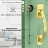 Floresita Front Door Handle Gold Adjustable, Heavy 12.7in Exterior Entry