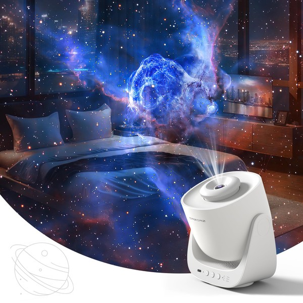 Orzorz Star Projector, Galaxy Night Light, Home Planetarium Projector with