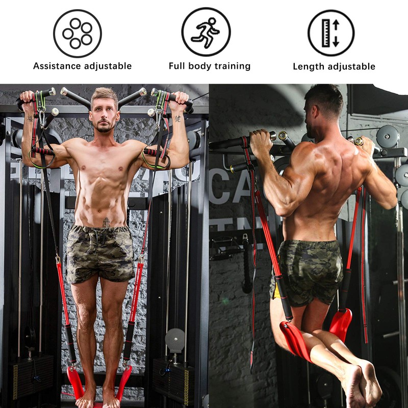 SYNTECSO Pull Up Assistance Bands, Pull-up Assist Bands with Elastic