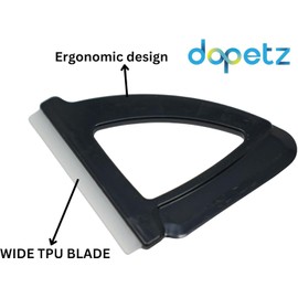 Dapetz ® Ice Scraper - 13cm Wide TPU Blade - Efficient Snow, Ice & Frost Removal for Car, SUV, Truck Windscreen & Windows - No Scratches, Durable, Easy to Use (13 x 12.5 x 1.2cm)