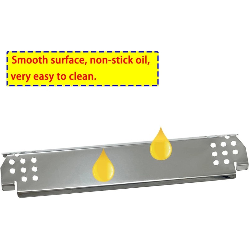 DwellWel Grill Heat Plates 6-Pack for Nexgrill 720-0830H, 720-0888, 720-0888N,