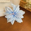 Snuhlzvm Soft And Beautiful Lily Hair Accessory, Blue, With Exquisite