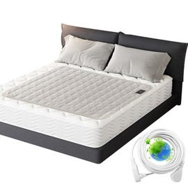 Grounding Mat Cotton Grounded Pad Silver Fiber Earth Connected Mat for Bed (35"x 50",Beige) Improves Sleep, Promotes Circulation