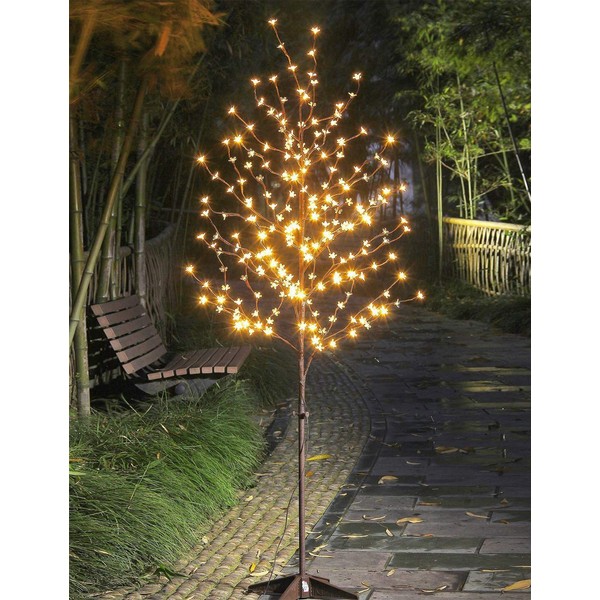 LIGHTSHARE LED Blossom Tree, 6.5 Feet, Warm White