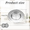 Pack of 4 Drain Strainer Shower, 7.5 cm Hair Strainer