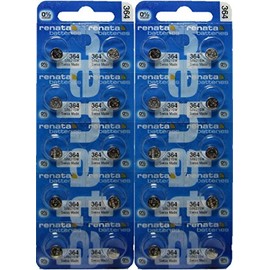Renata 20 Silver Oxide 364 Zero Mercury Electronic Batteries