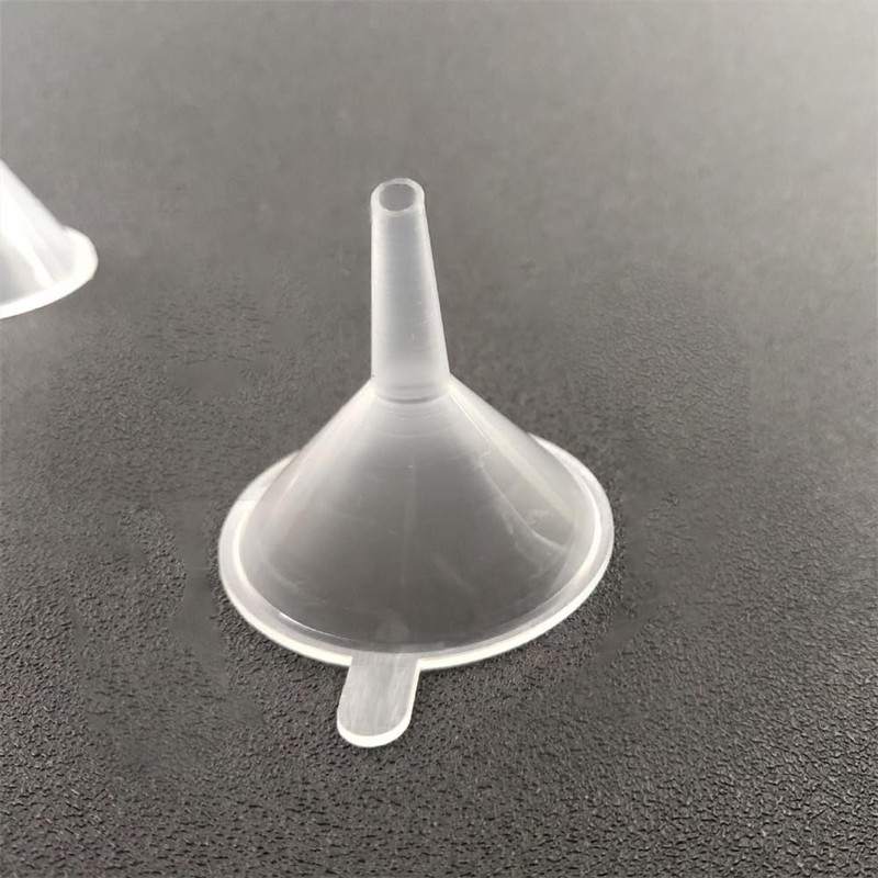 WELANGBN Small Funnel, 2inch Clear Plastic Mini Funnels for Science