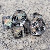 Haxtec Clear DND Dice Set 7 Pieces Filled Resin Polyhedral