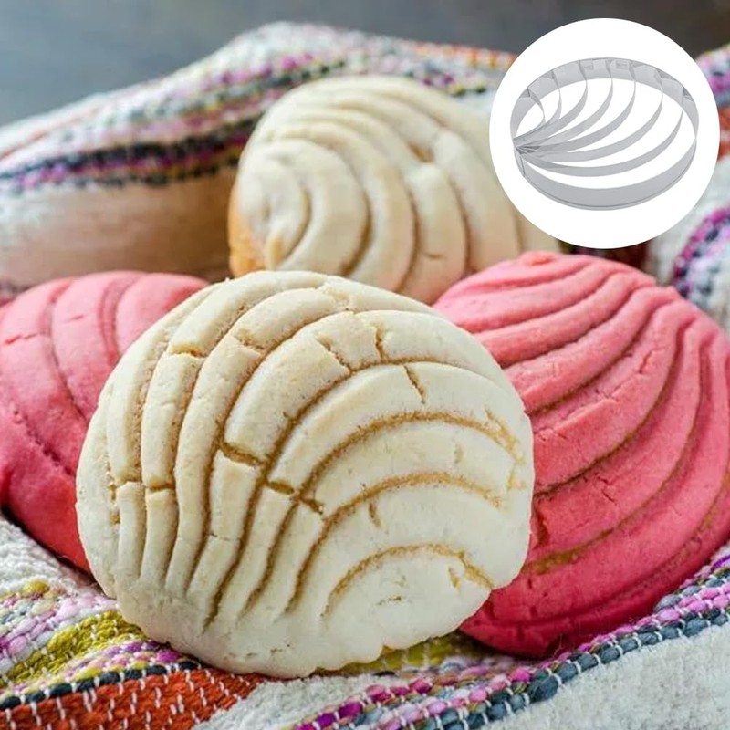 2-PACK Mexican Bread Mold, Dough Scraper, Cookie Cutter Set, Stainless