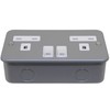 Metal Clad Double Pole Socket 2 Gang 13A Switched with