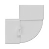 Vent Systems 204 x 60mm Rectangular 90° Duct Connector -