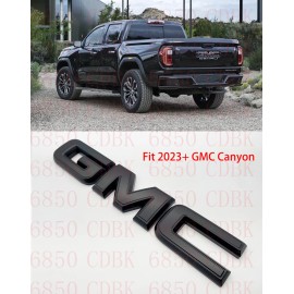 Auto For Rear GMC Matte Black OVERLAY Emblem Badge Fit 2023+ GMC Canyon