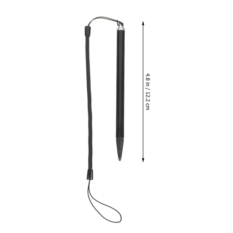 OSALADI 3pcs Capacitive Stylus Pens with Anti-Loss Spring Rope Portable
