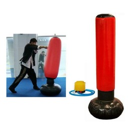 Inflatable Punching Tower 160cm Punch Bag, Inflatable Free-Standing Fitness Target Stand Tower Bag Boxing Workout Training Gym Exercise + Pump HTUK®