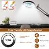 VUEJIC 12X Magnifying Glass with Light and Clamp, Magnifier with
