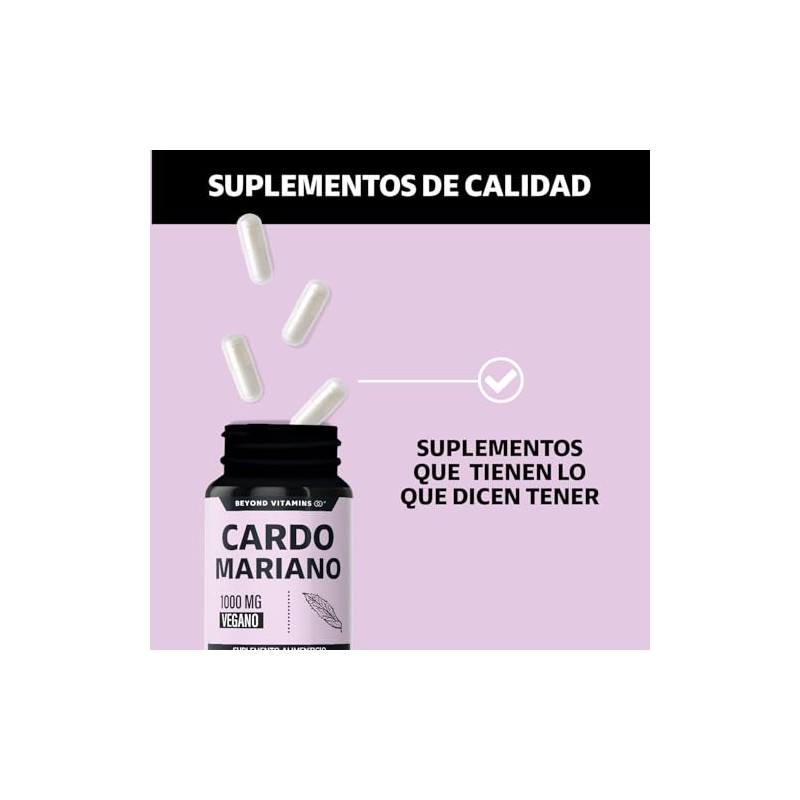 Beyond Vitamins | Cardo Mariano (extracto de Silimarina 100% natural