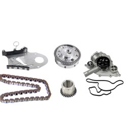 DNJ TK1160WP Timing Chain Kit with Water Pump for 2005-2010 Chrysler, Dodge, Jeep 300, Challenger, Charger 5.7L-6.1L V8 16V OHV 345cid