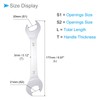 CoCud Thin Open End Wrench Metric 20mm x 21mm Double
