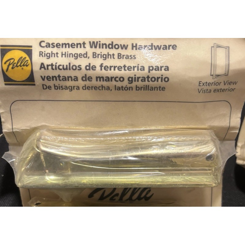 PELLA Casement/Awning Hardware Crank Cover Bright Brass RH Right Hand