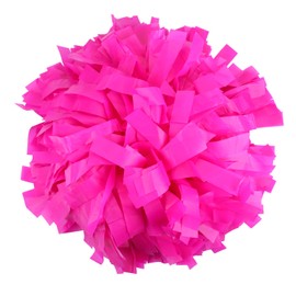 ICObuty Plastic Cheerleader Cheerleading Pom Pom 6 inch 1 Pair (Shocking hot Pink)