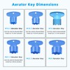 Hibbent 12 Pcs Faucet Aerator with 6 Pcs Faucet Aerator