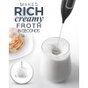 JIMYIU Milk Frother Handheld Electric Foam Maker, Coffee Drink Mixer