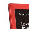 Mia Designs Picture Frame Cross Brushed Metallic Red 5x7 13x18