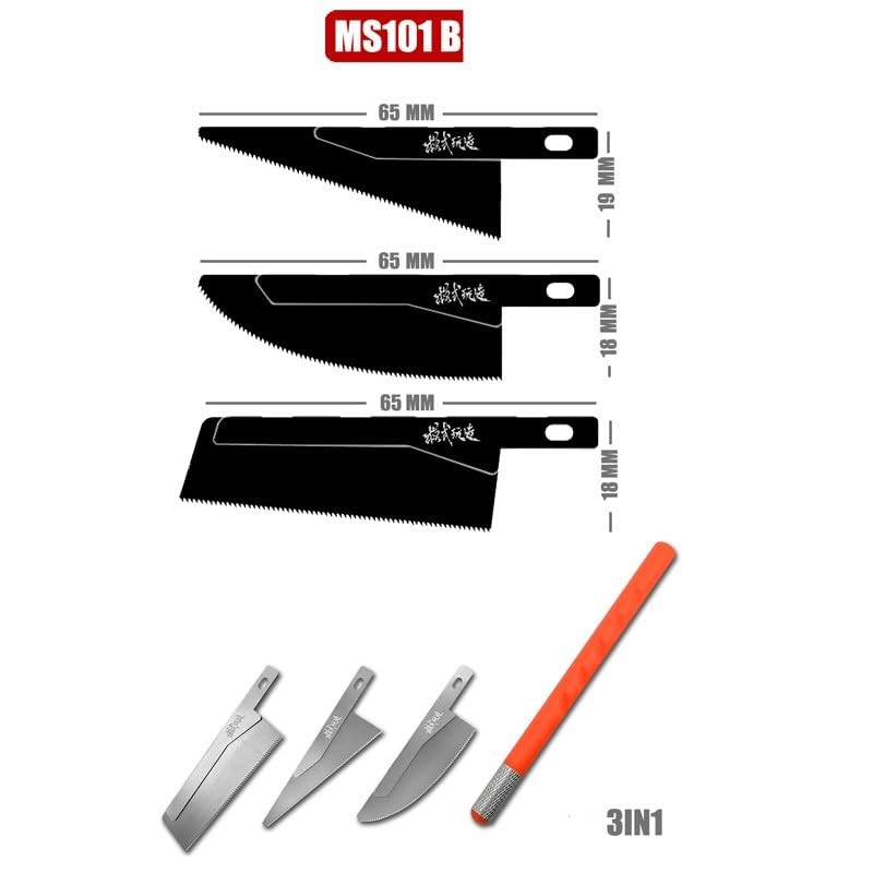 2 handles and 4 blades Irregular Shape Handsaws Mini Hand