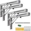 MySit 16" Folding Shelf Brackets 4 PCS, Max Load 550lb