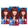 Schwarzkopf Live Intense Colour Red Hair Dye, 3-Pack Permanent Colour