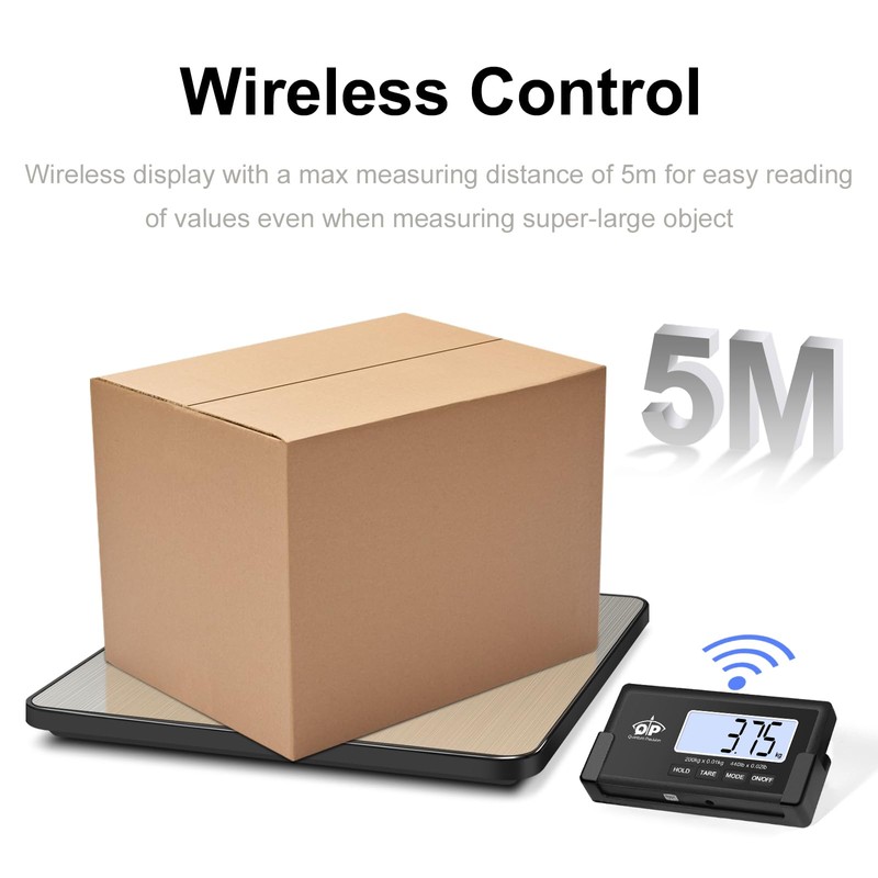 QP Shipping Scale, 440 lb/0.35 oz High Accuracy Digital Postal