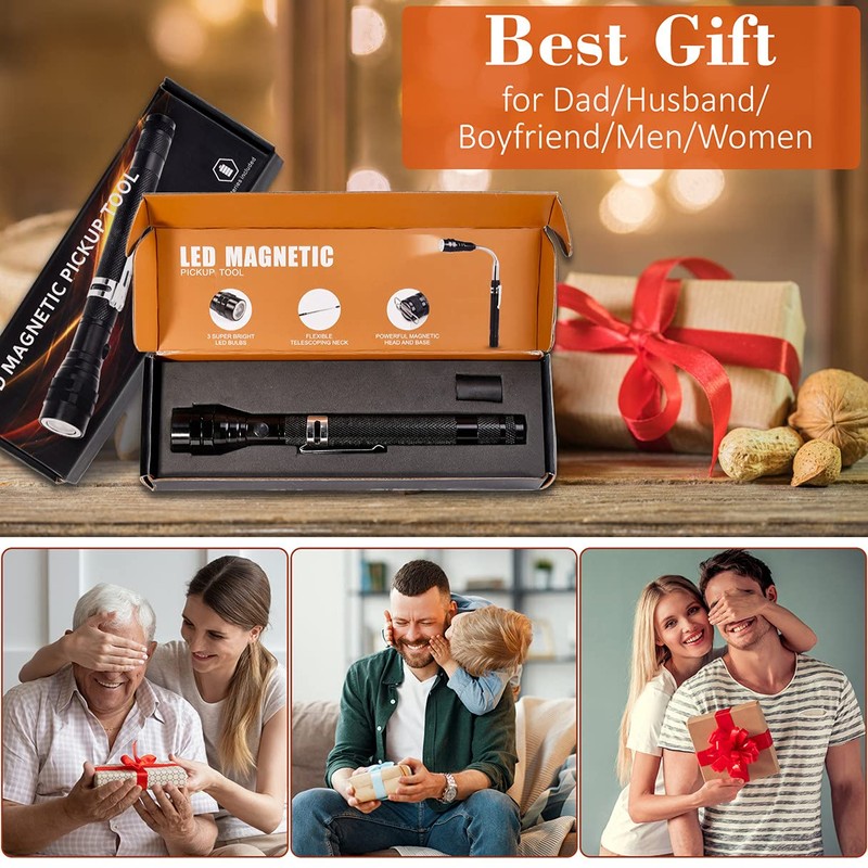 Magnetic Flashlight Gifts for Men Stocking Stuffers for Men Adults