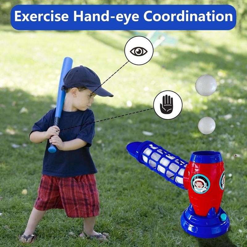 PAGBR Kids' Automatic Baseball Set – Bat + 5 Balls