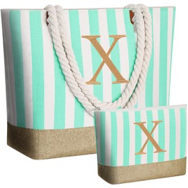 GhvyenntteS Beach Bags for Women - Beach Tote Bag with Zipper, Travel Essentials, Birthday Gifts for Women Her Mom Grandma Wife Nana Mimi Gigi Nurse Teacher Friend