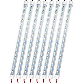 12v LED Interior Light Bar, DC 12 Volt led Strip Lights with Switch and Magnets, 6500K White Light for Enclosed Cargo Trailer Car RV Van Truck Lorry C