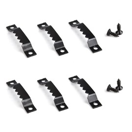 TIMESETL 100Pcs Wall Hanging Hooks Picture Hanging Hardware Teeth Hanger Hooks Picture Picture Hooks Hanging Hardware with Screws Black