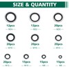 169PCS Automotive Self-Centered Bonded Seal/Gasket Assortment, Bonded Washer 10 Sizes,