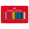 Faber Castell TFC-CP/36C Oil-based Colored Pencils, Flat Can, 36 Color