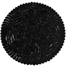 KiWeeze 200g Petal Droplet Shaped Ceramic Mosaic Tiles for Crafts, Vibrant Colors, Ceramic Tiles for Mosaic Making Kits, DIY Arts and Crafts (Black)