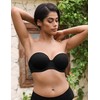 Deyllo Women's Full Coverage Strapless Bra Underwire Lightly Padded Bras