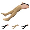 HealthyNees Thigh High 20-30 mmHg Compression Wide Stocking Zipper Closed