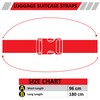 Pair Luggage Straps for Suitcases, Strap Suitcase Belts, Heavy duty