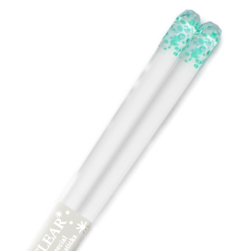 Aoba 316824 Clear Chopsticks Clear Vidro, Light Blue, 9.1 inches