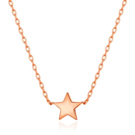 Philip Jones Rose Gold Plated Star Necklace