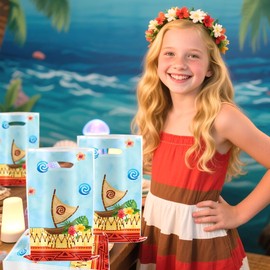 LaVenty Moana Party Bags Moana Party Favors Treat Goodies Candy Favors Bags Boxes for Birthday Baby Shower