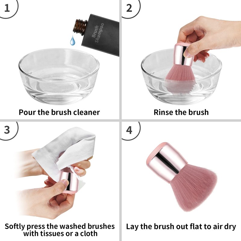 Vaincre Nail Art Dust Powder Remover Brush, Soft Nail Art