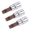 sourcing map 3pcs 1/4" Drive x T40 Torx Bit Socket,