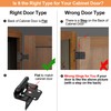 Vallecloud 4 Pack (2 Pair) Matte Black Cabinet Hinges for